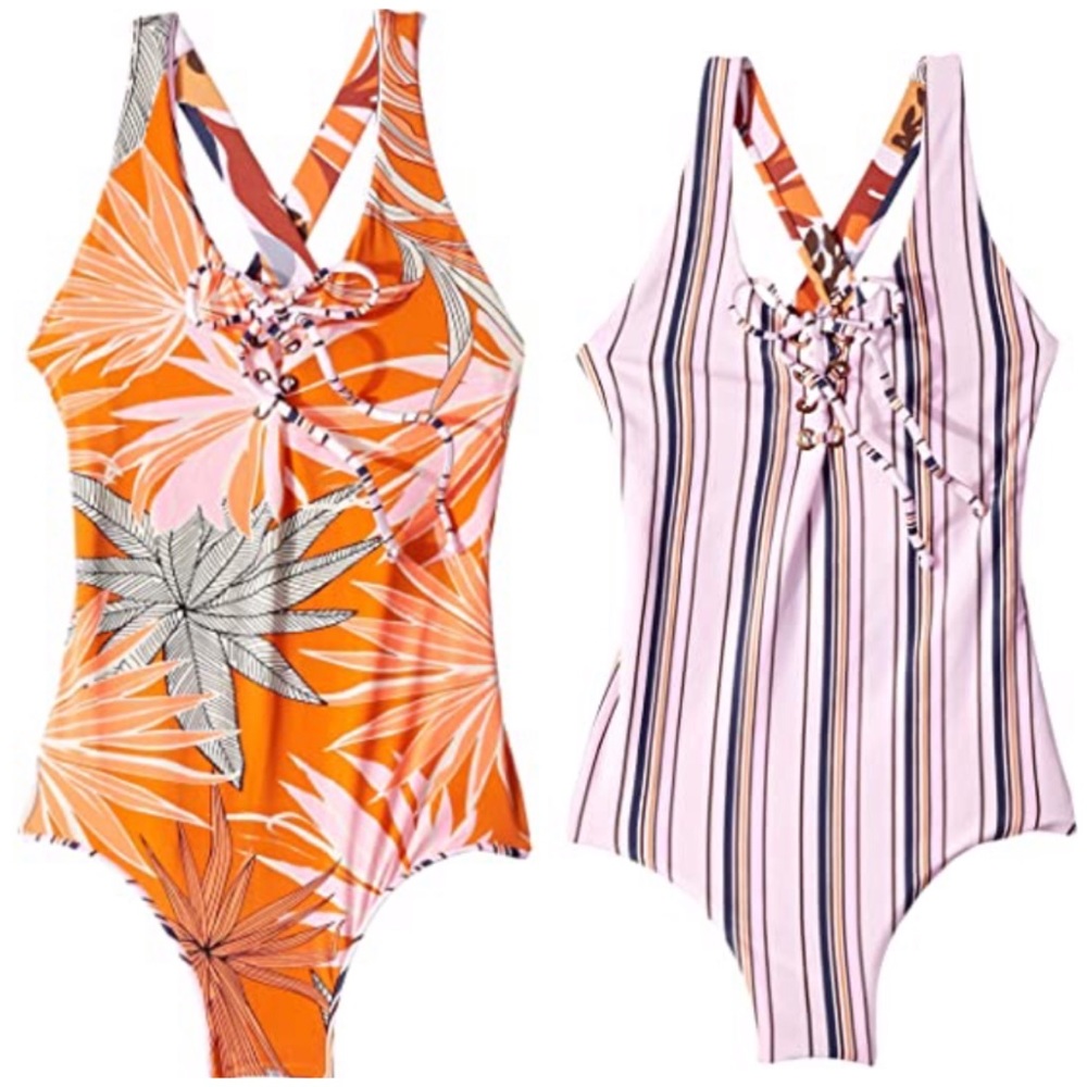 Maaji 🌸Mahoney Reversible One-Piece kids size 6